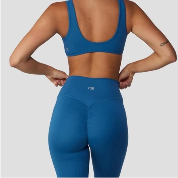 CSB SERENITY SCRUNCH LEGGINGS COAST BLUE SIZE M - Picture 1 of 6